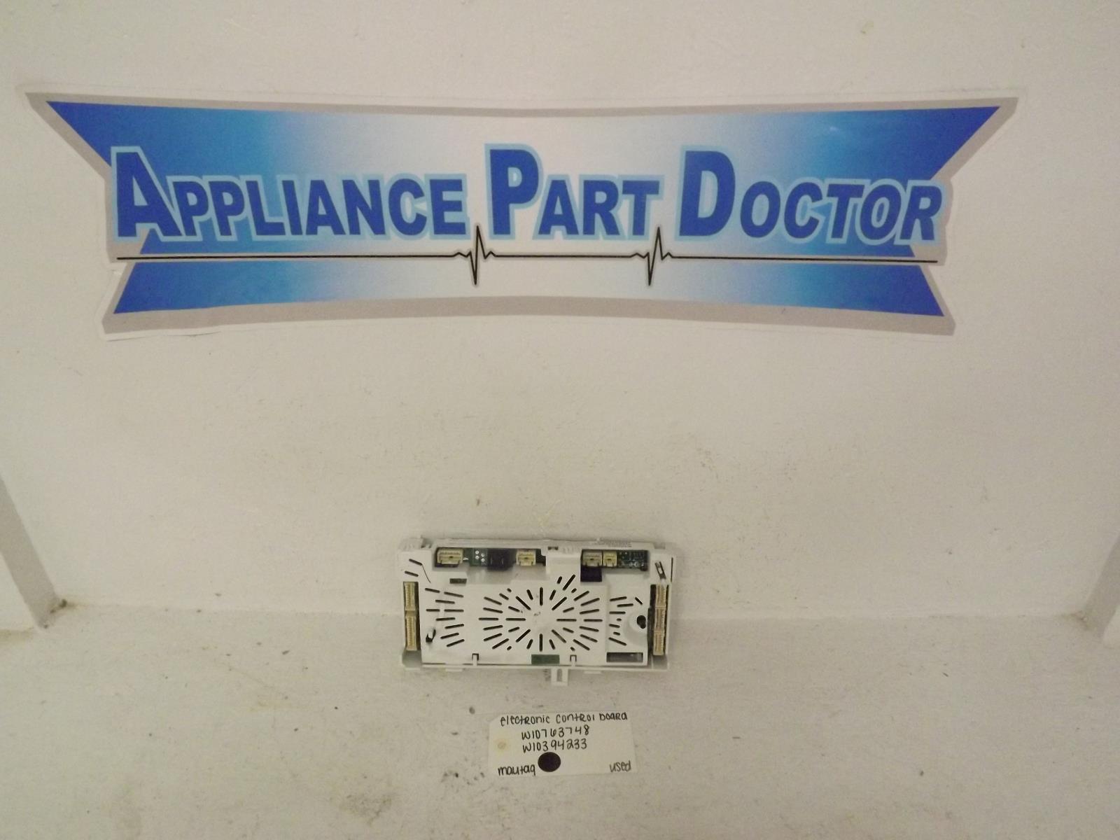 Maytag Washer W10763748 W10394233 Electronic Control Board Used