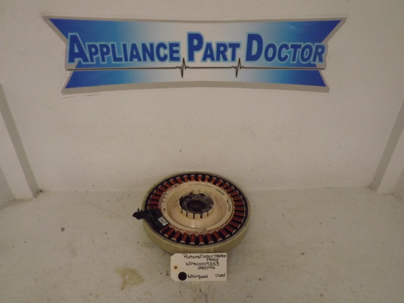 Whirlpool Washer WPW10419333  280146 Rotor & Motor Stator Assy Used