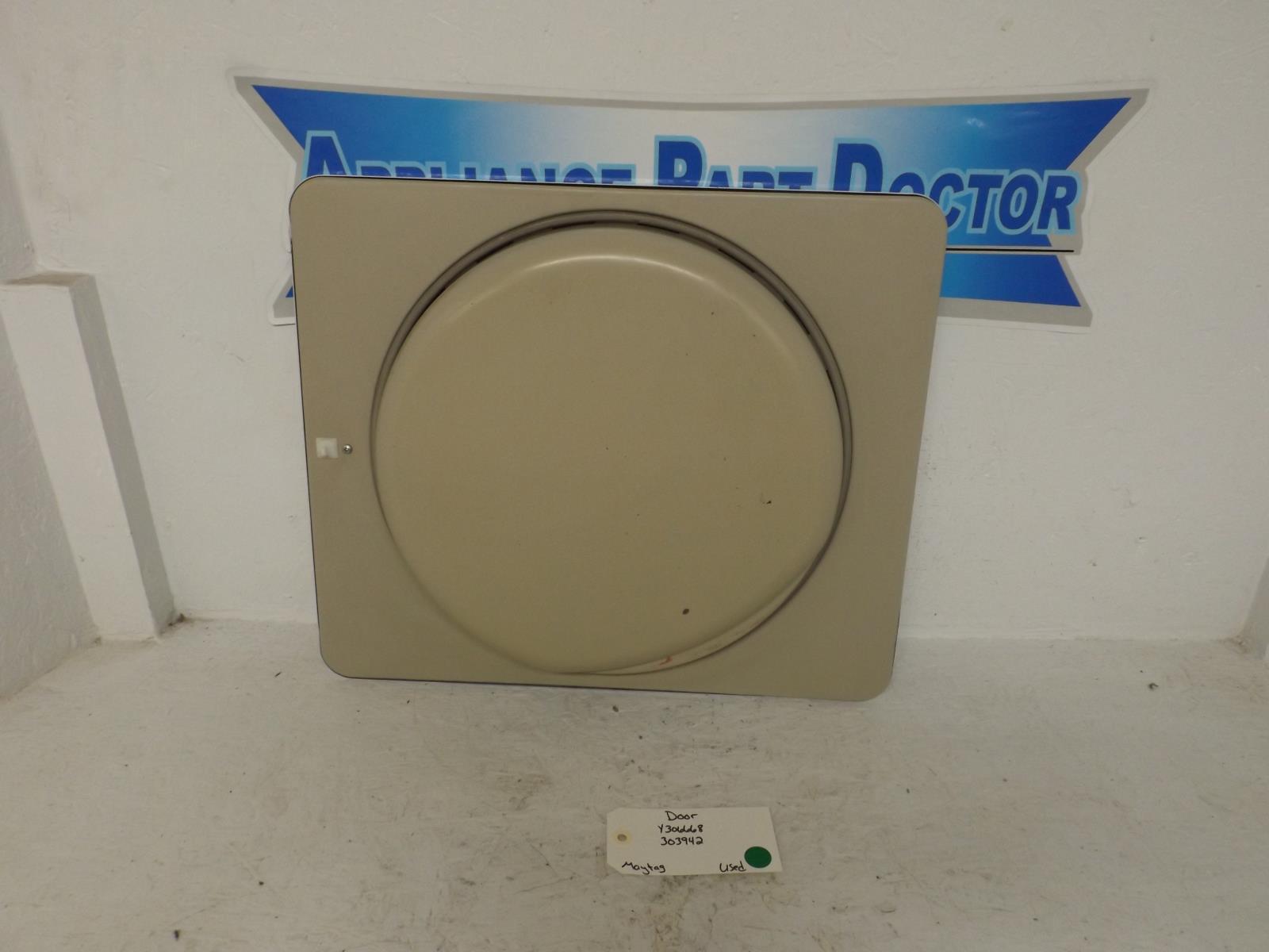 Maytag Dryer Y306668  303942 Door Used