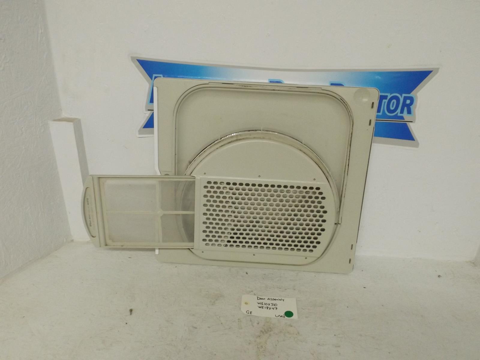 GE Dryer WE10X310  WE18X47 Door Assembly Used