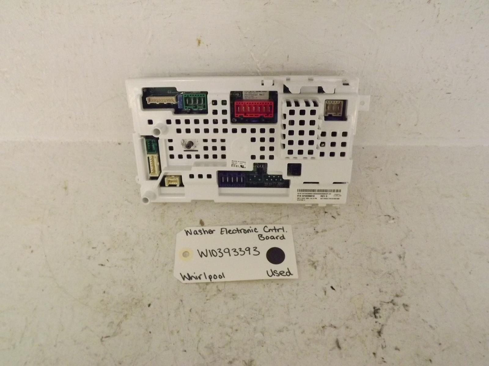Whirlpool Washer W10393393 Electronic Control Board Used