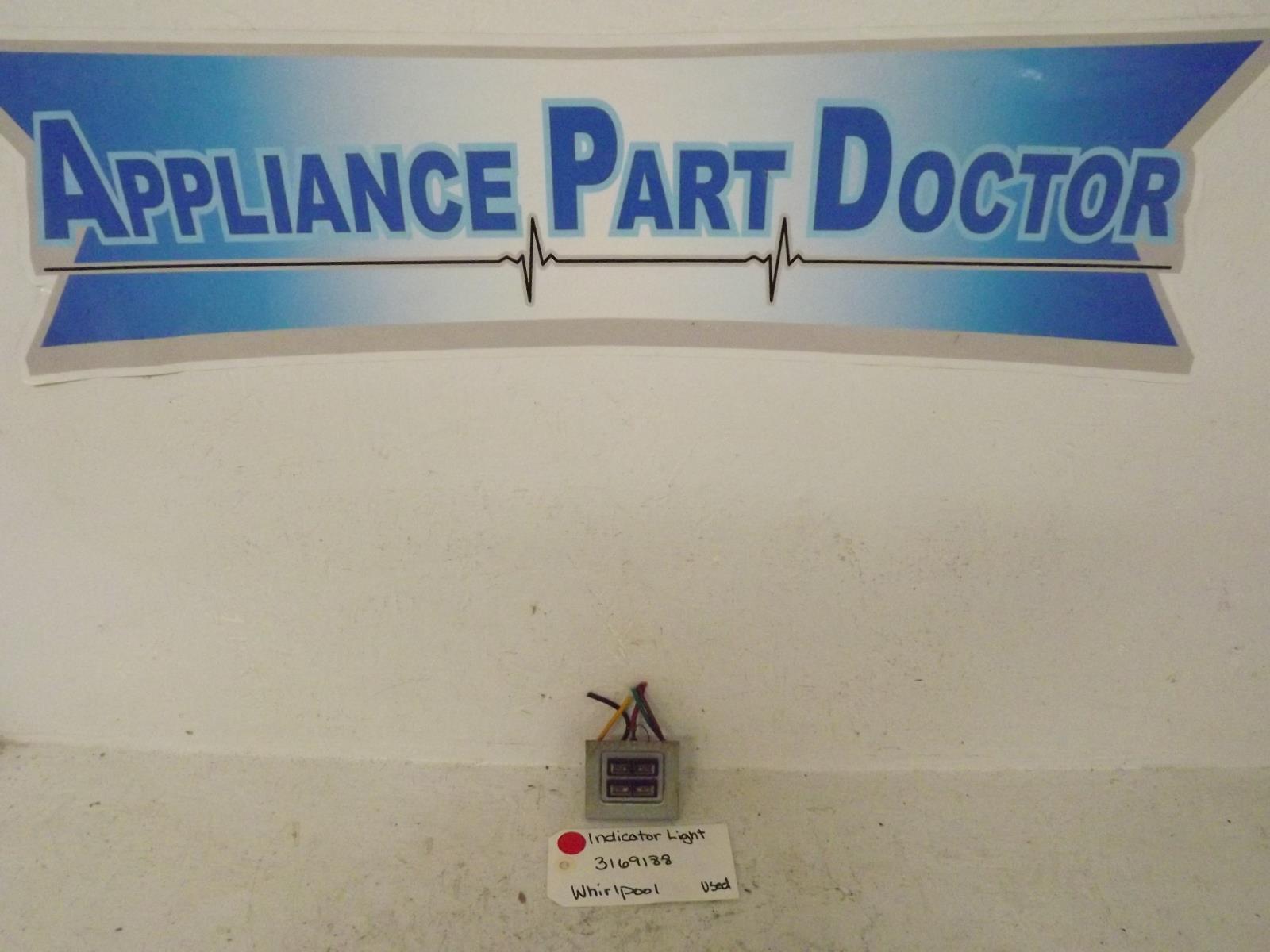 Whirlpool Stove 3169188 Indicator Light Used