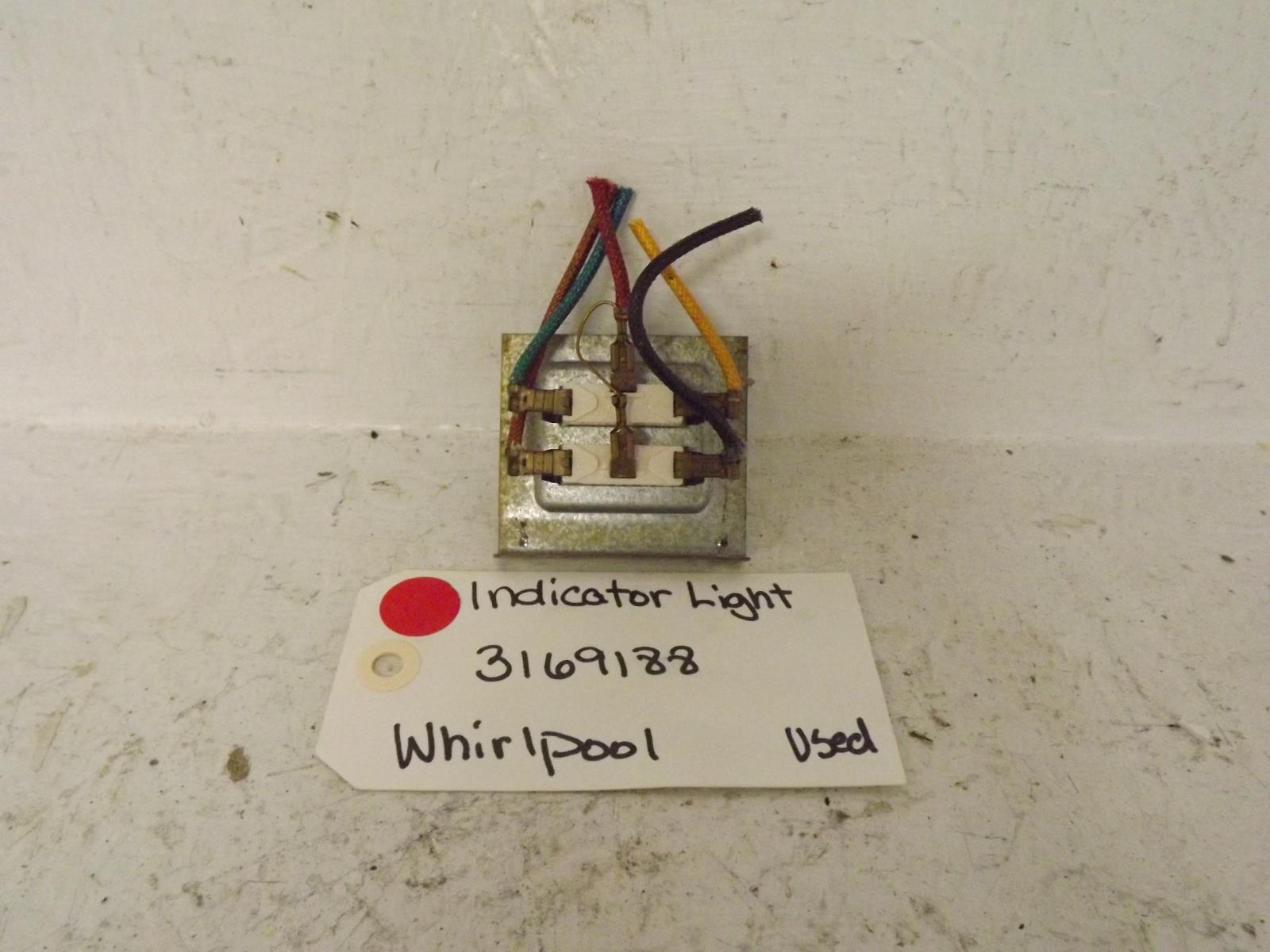 Whirlpool Stove 3169188 Indicator Light Used