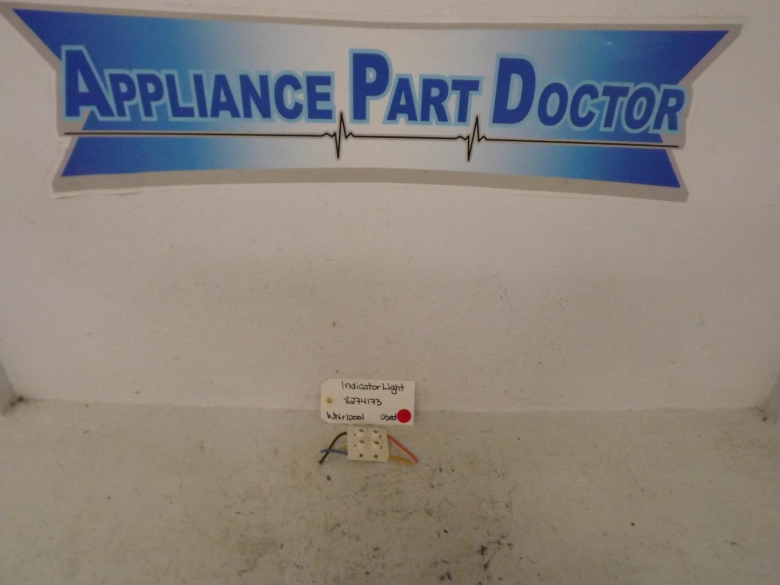 Whirlpool Stove 8274173 Indicator Light Used