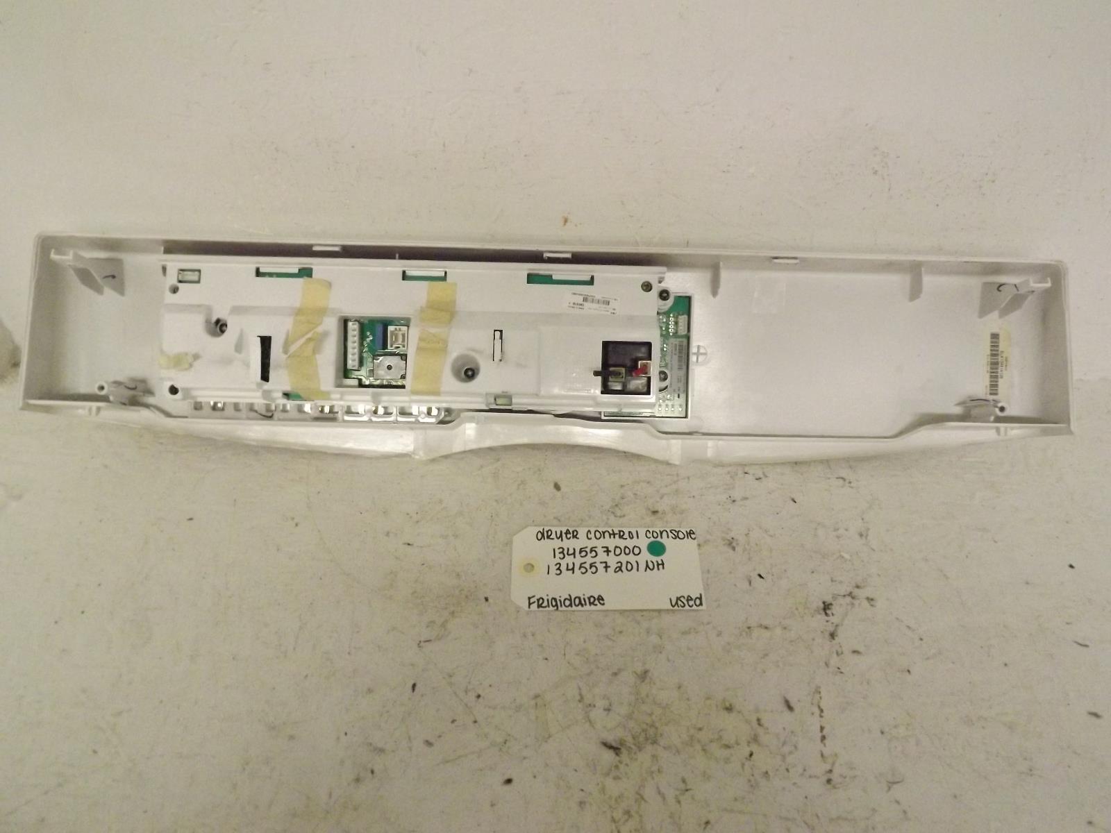 Frigidaire Dryer 134557000 134557201NH Control Console Used