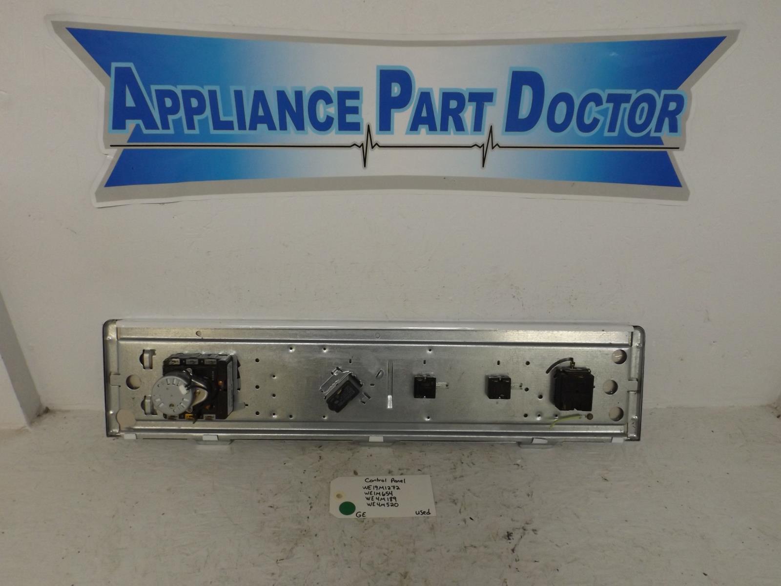 GE Dryer WE19M1272  WE1M654  WE4M189  WE4M520 Control Panel Used