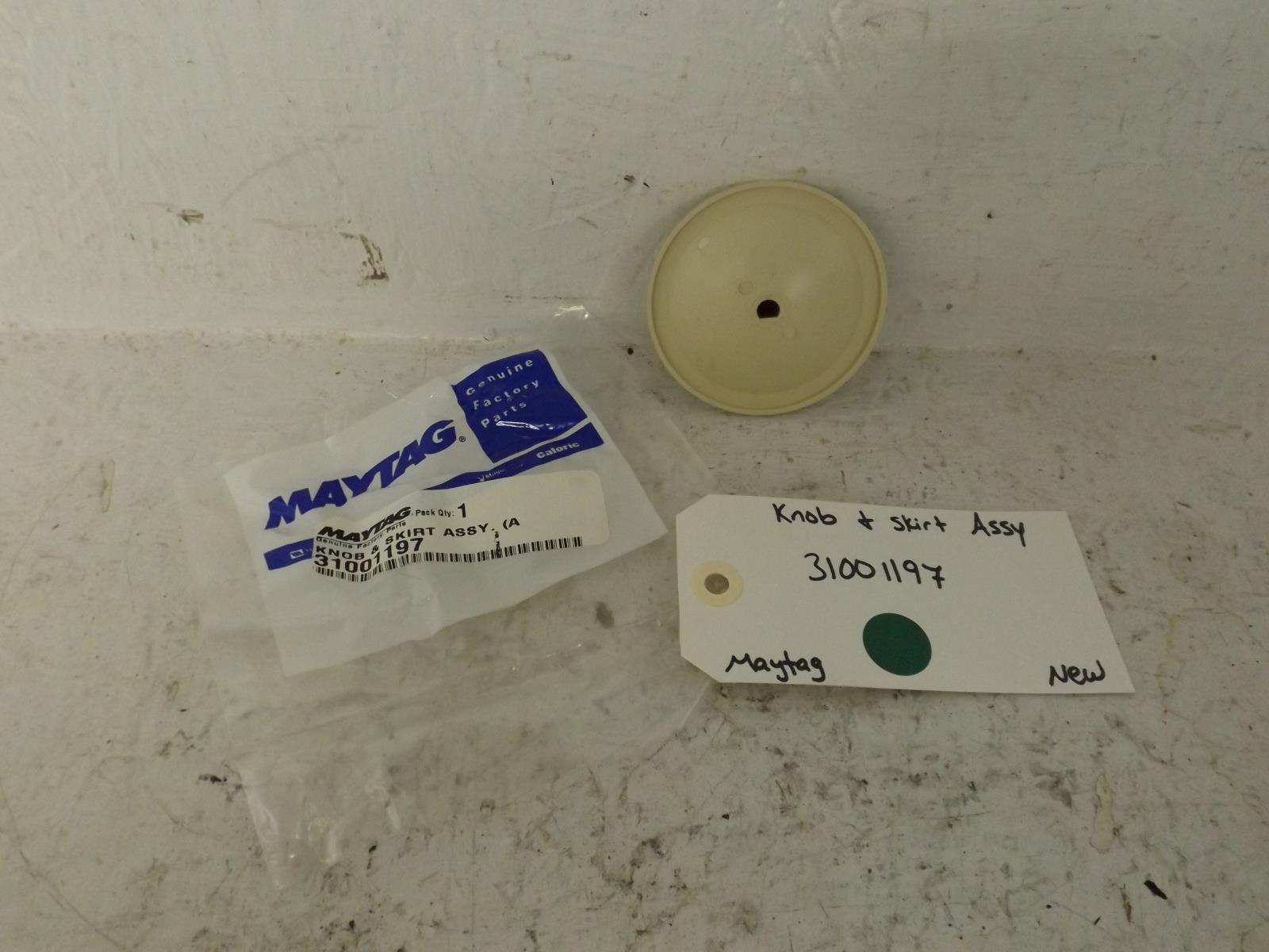 Maytag Dryer 31001197 Knob And Skirt Assembly New