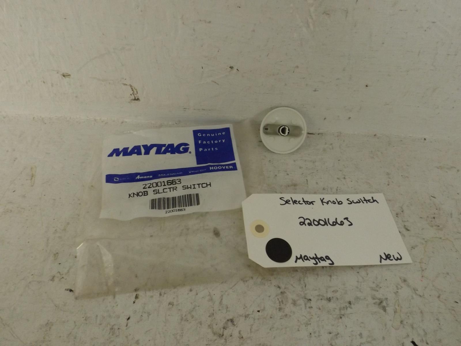 Maytag Washer 22001663 Selector Knob Switch New