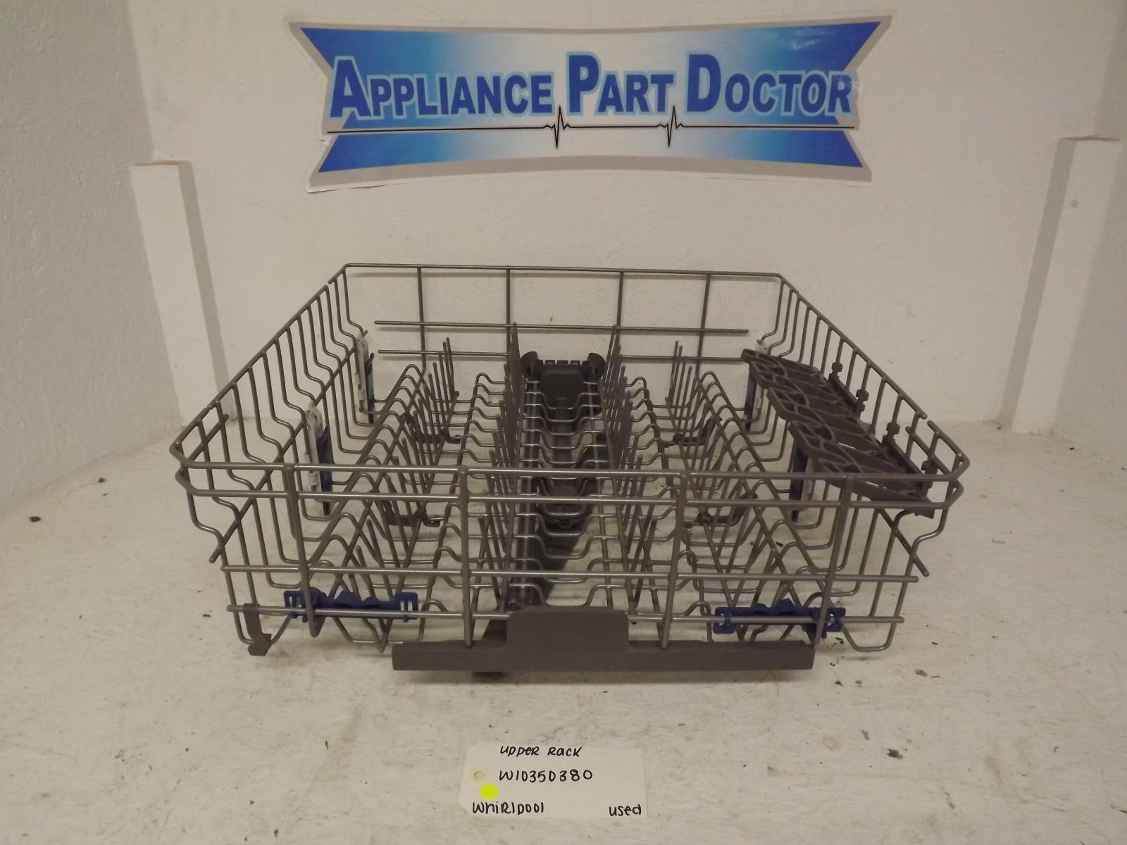 Whirlpool Dishwasher W10350380 Upper Rack Used