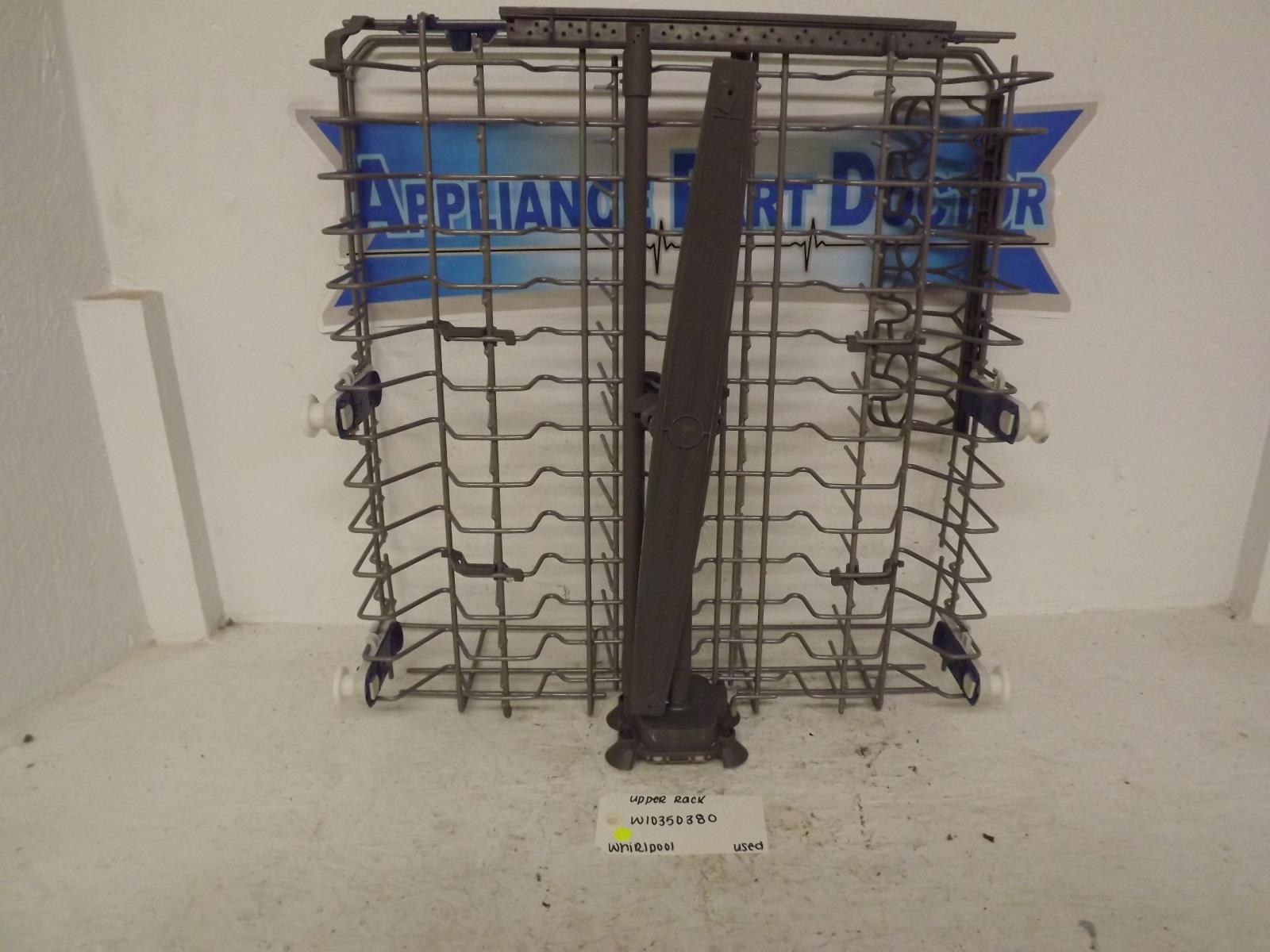 Whirlpool Dishwasher W10350380 Upper Rack Used