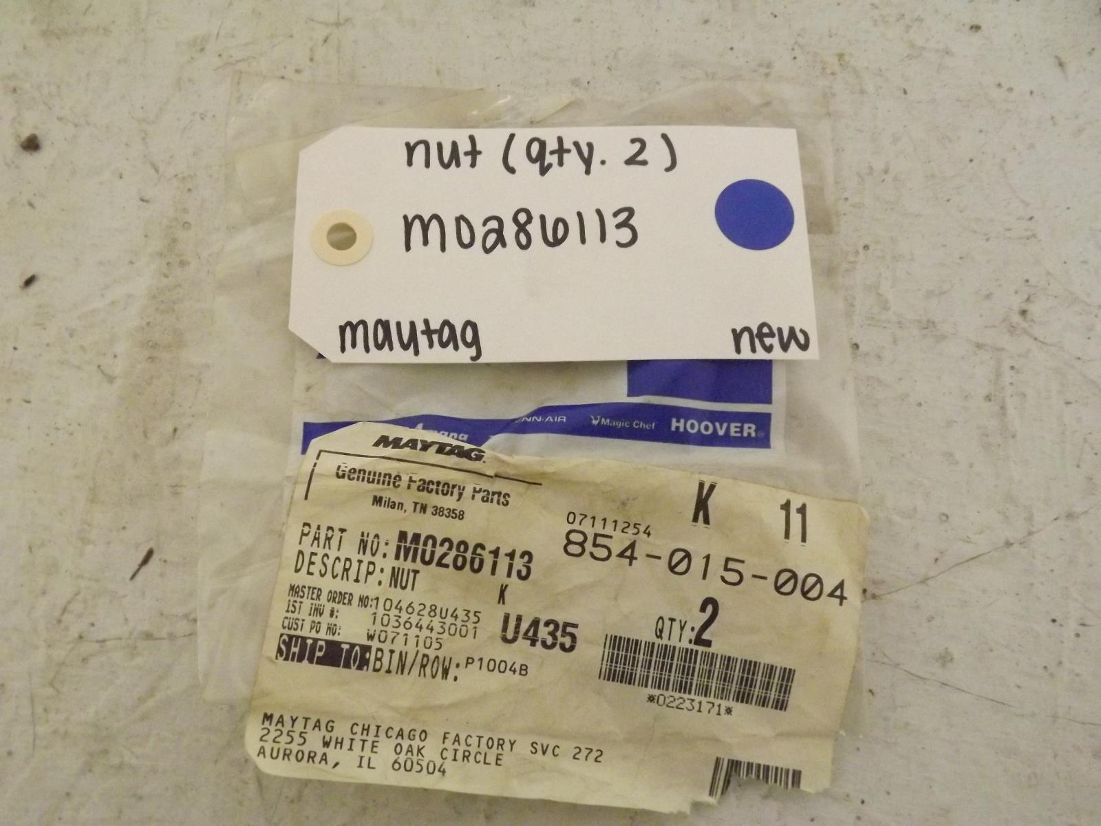 Maytag Refrigerator M0286113 Nut New