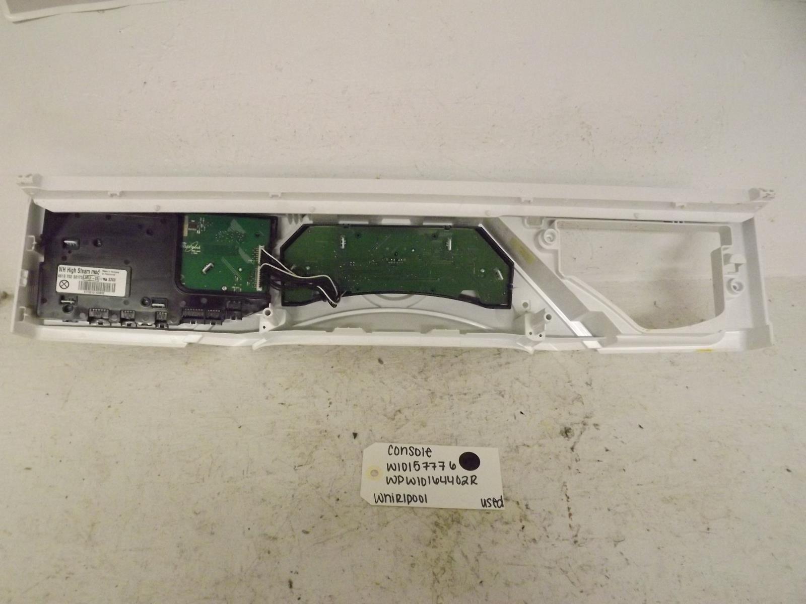 Whirlpool Washer W10157776 WPW10164402R Console Used