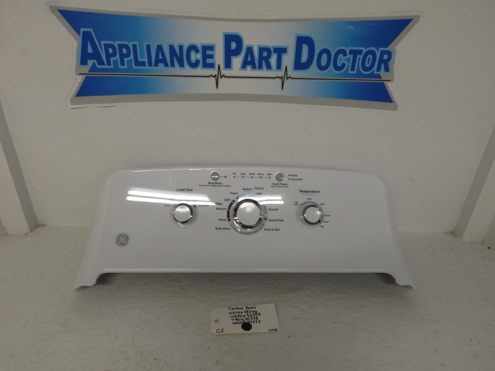 GE Washer WH42X28266  WH22X32357  WH01X24378  WH01X24377 Control Panel Used