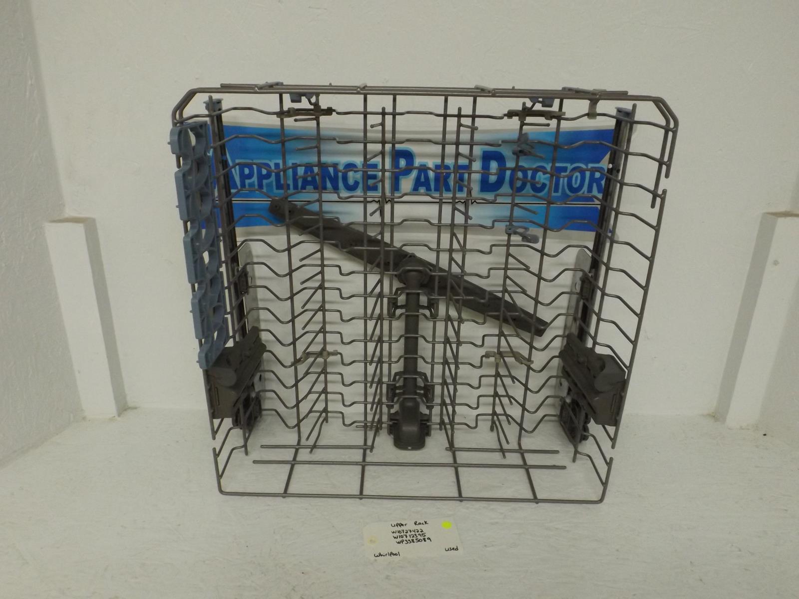 Whirlpool Dishwasher W10727422  W10712395 WP3385089 Upper Rack Used