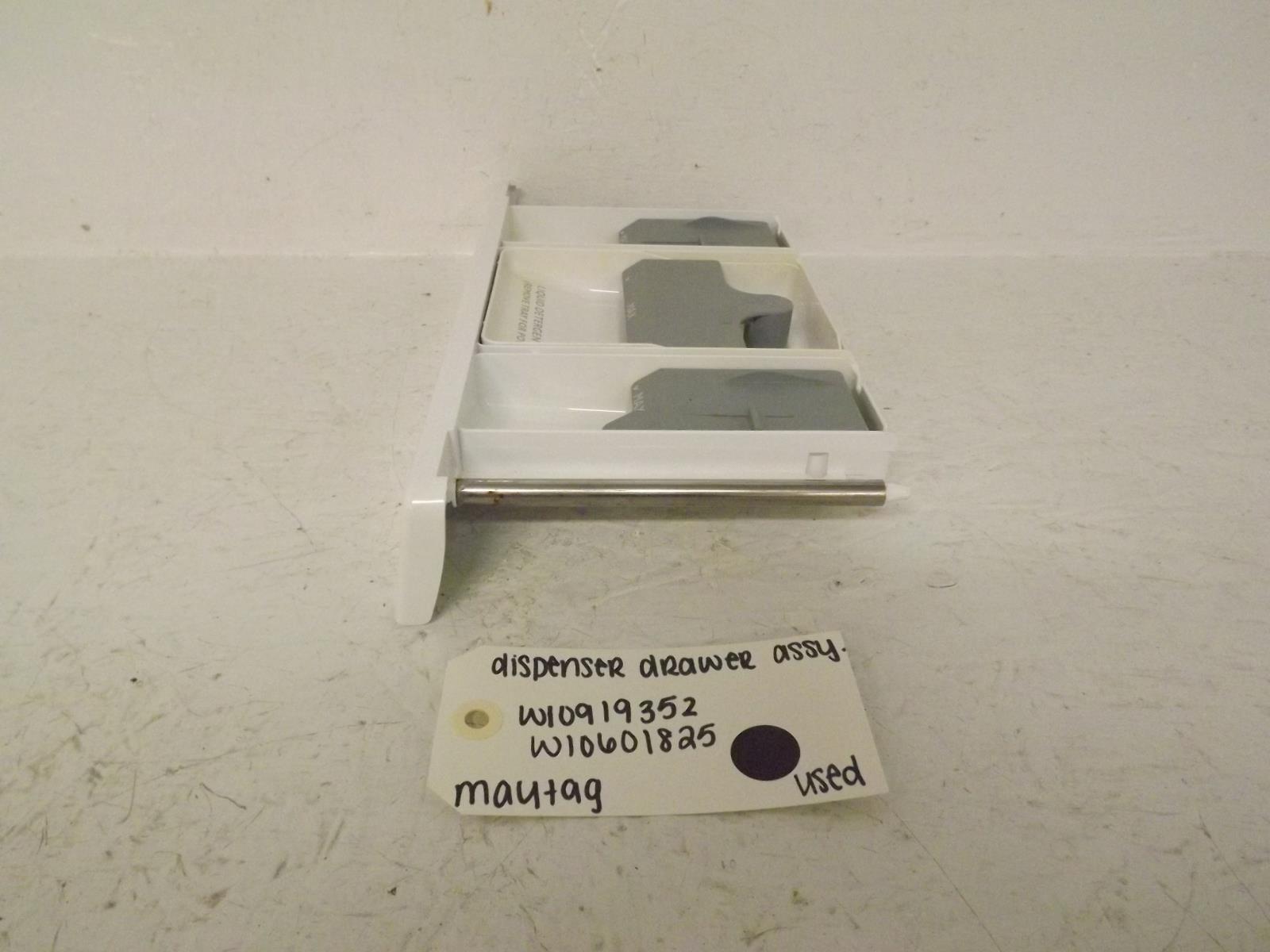 Maytag Washer W10919352 W10601825 Dispenser Drawer Assembly Used