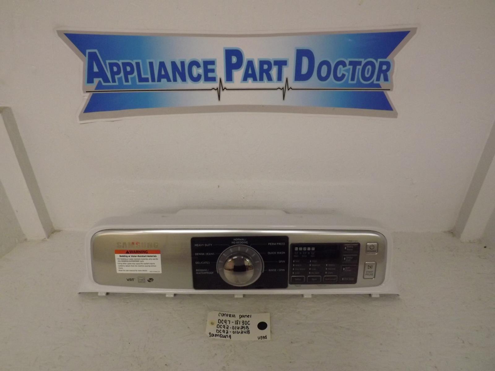 Samsung Washer DC97-18130C DC92-01625B DC92-01624B Control Panel Used