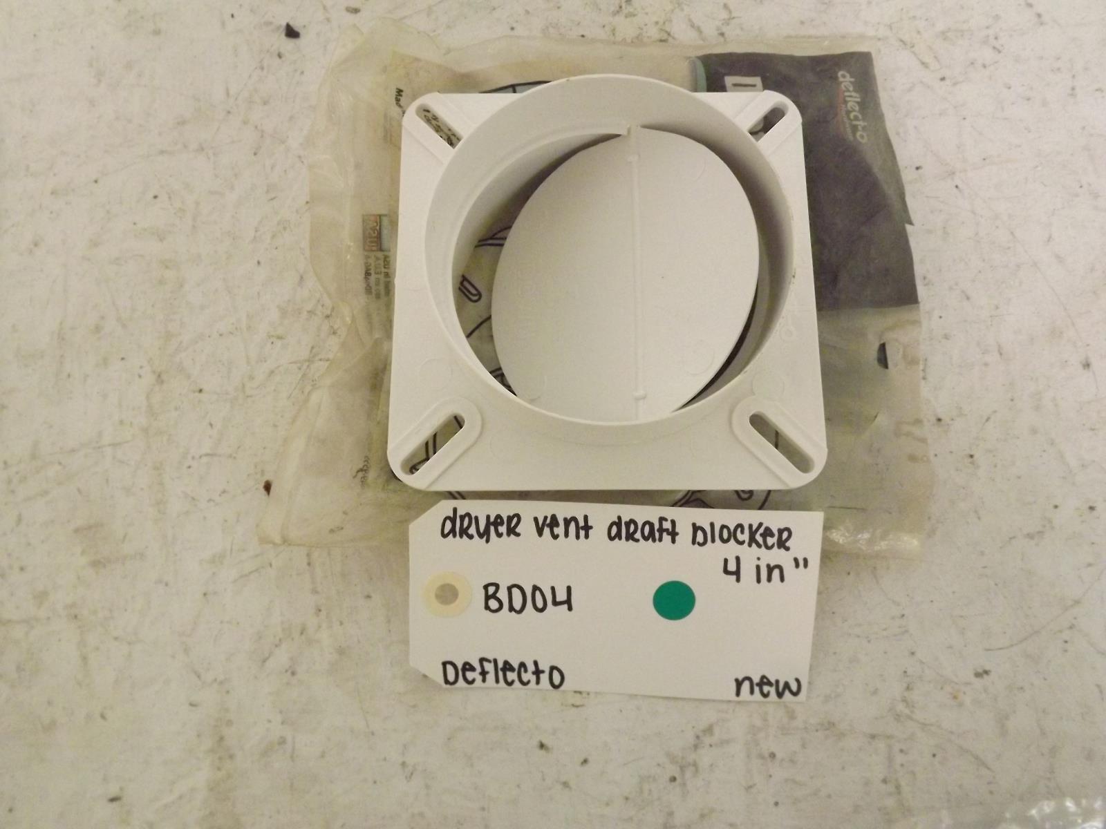 Deflecto Dryer DB04 Vent Draft Blocker New