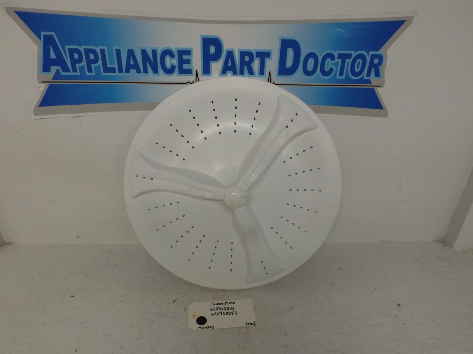 Maytag Washer W10902814  W10752287 Washplate Used