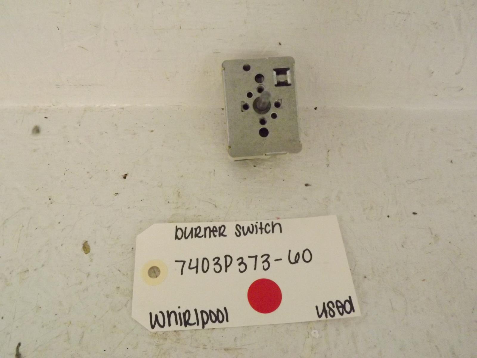 Whirlpool Stove 7403P373-60 Burner Infinite Switch Used