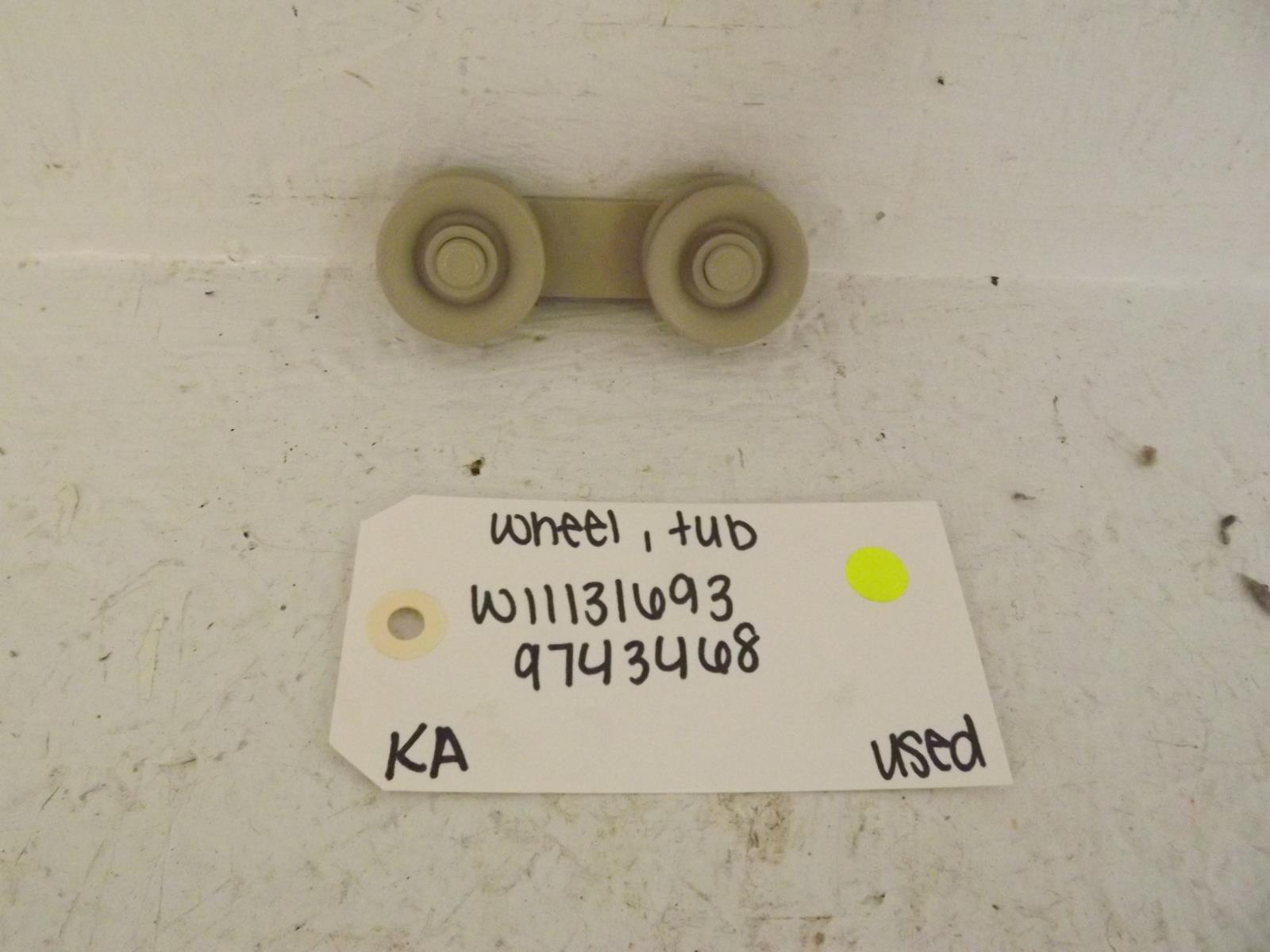 KitchenAid Dishwasher W11131693 9743468 Wheel, Tub Used