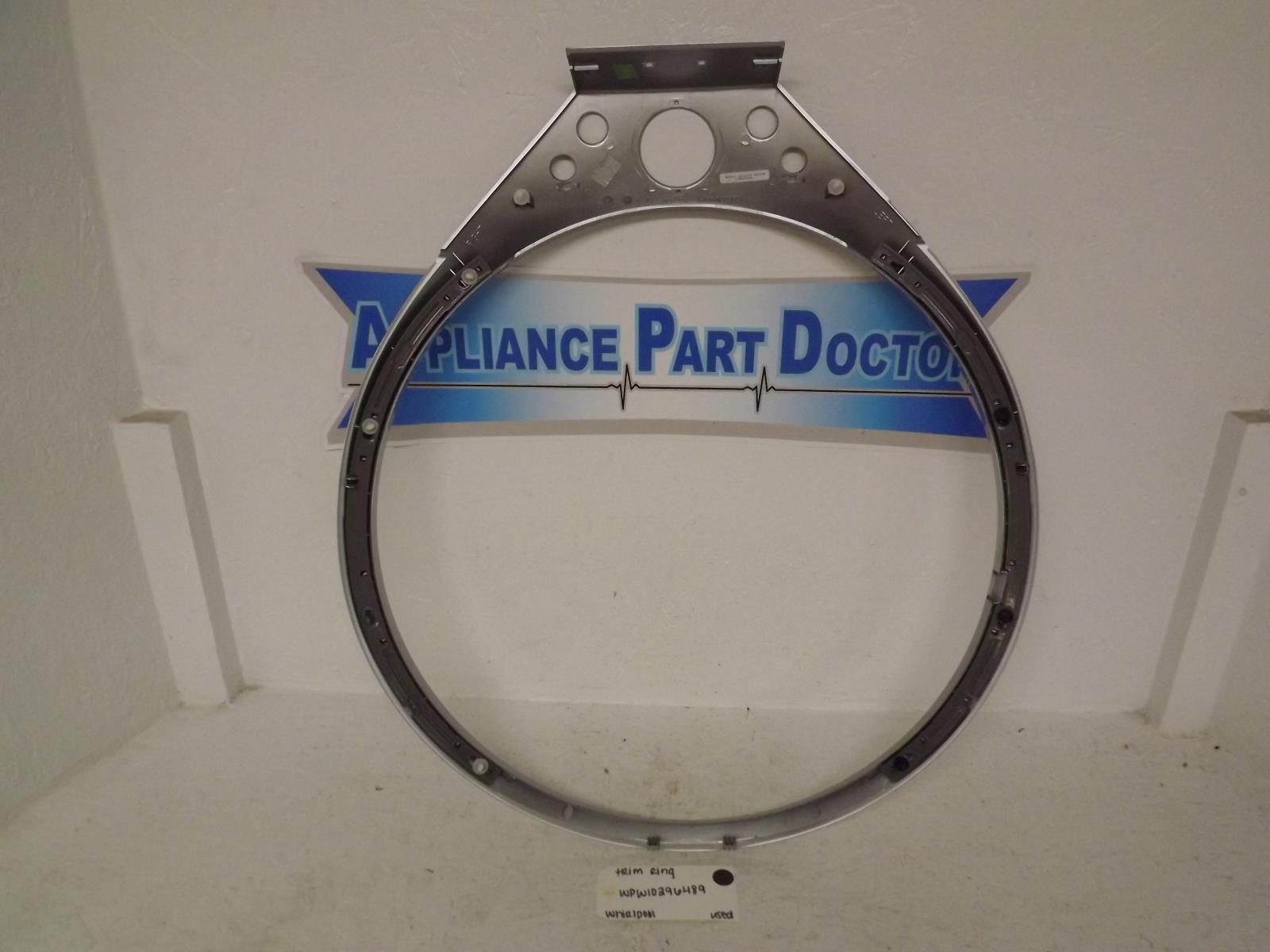 Whirlpool Washer WPW10296489 Trim Ring Used