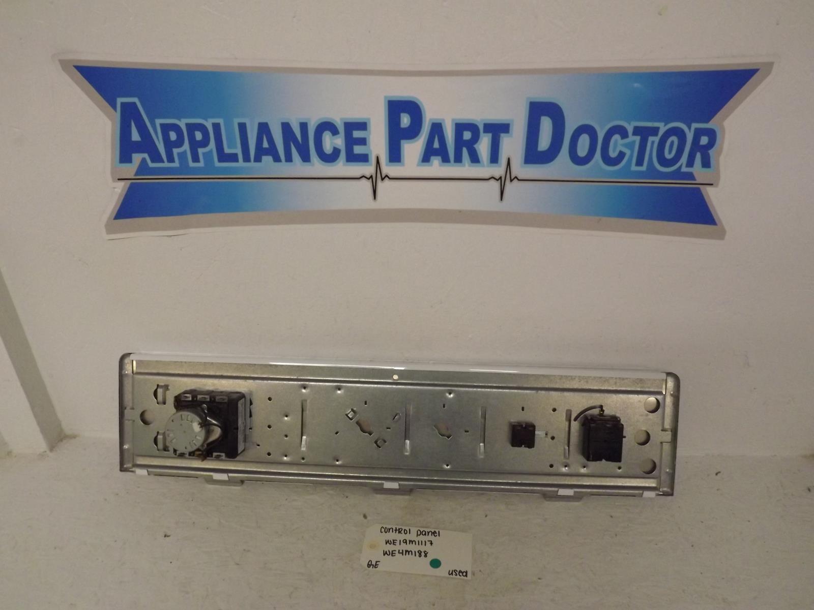 GE Dryer WE19M1117 WE4M188 Control Panel Used