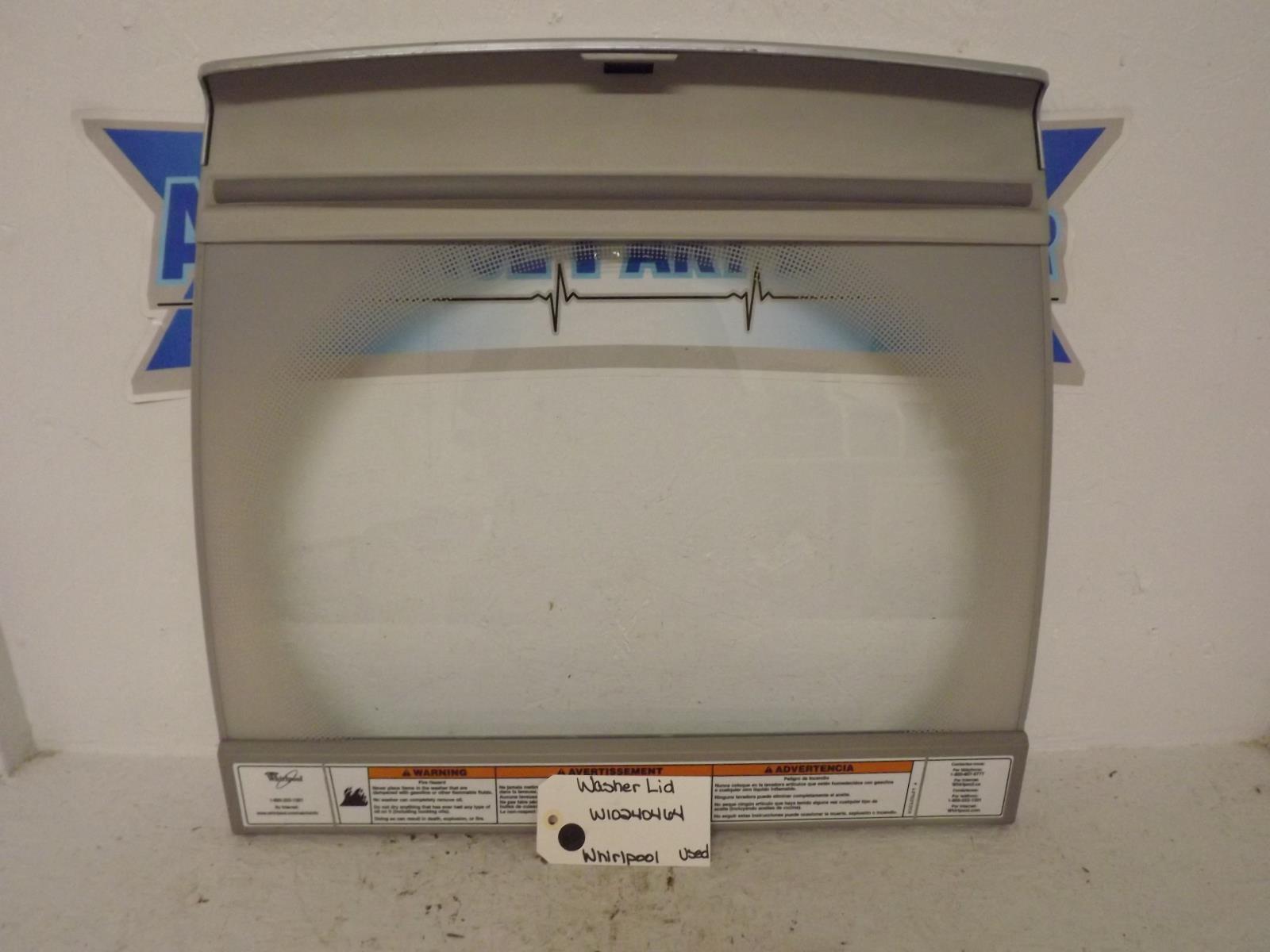Whirlpool Washer W10240464 Washer Lid Used