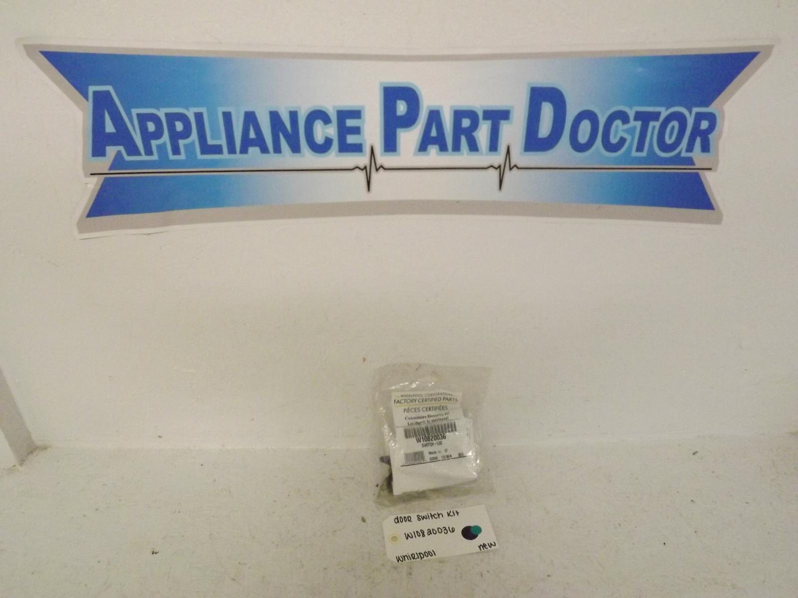 Whirlpool Washer/Dryer W10820036 Door Switch Kit New
