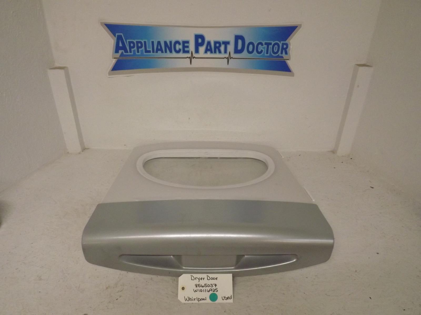Whirlpool Dryer 8565037  W10116925  Dryer Door Assy Used