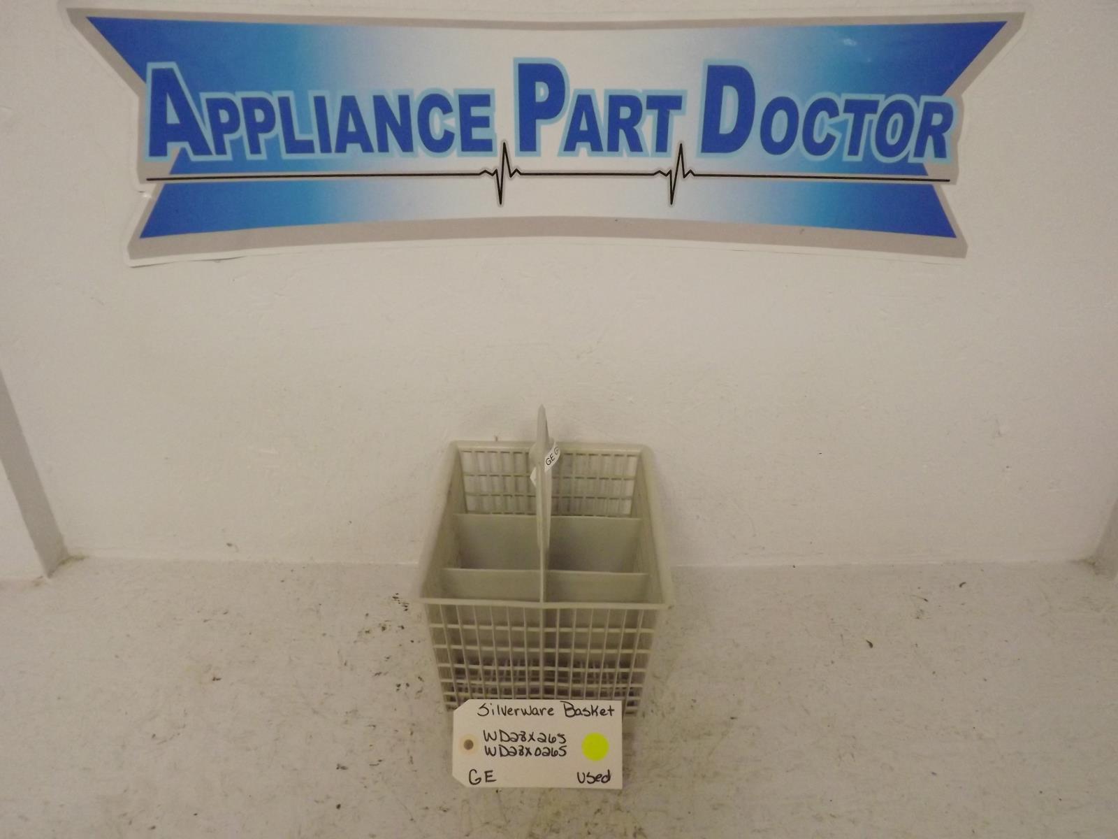 GE Dishwasher WD28X265  WD28X0265 Silverware Basket Used