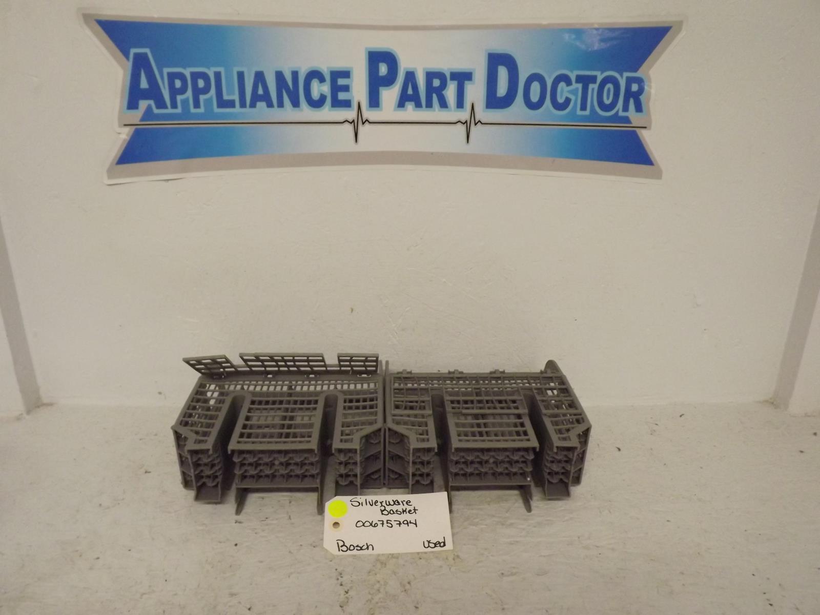 Bosch Dishwasher 00675794  Silverware Basket Used