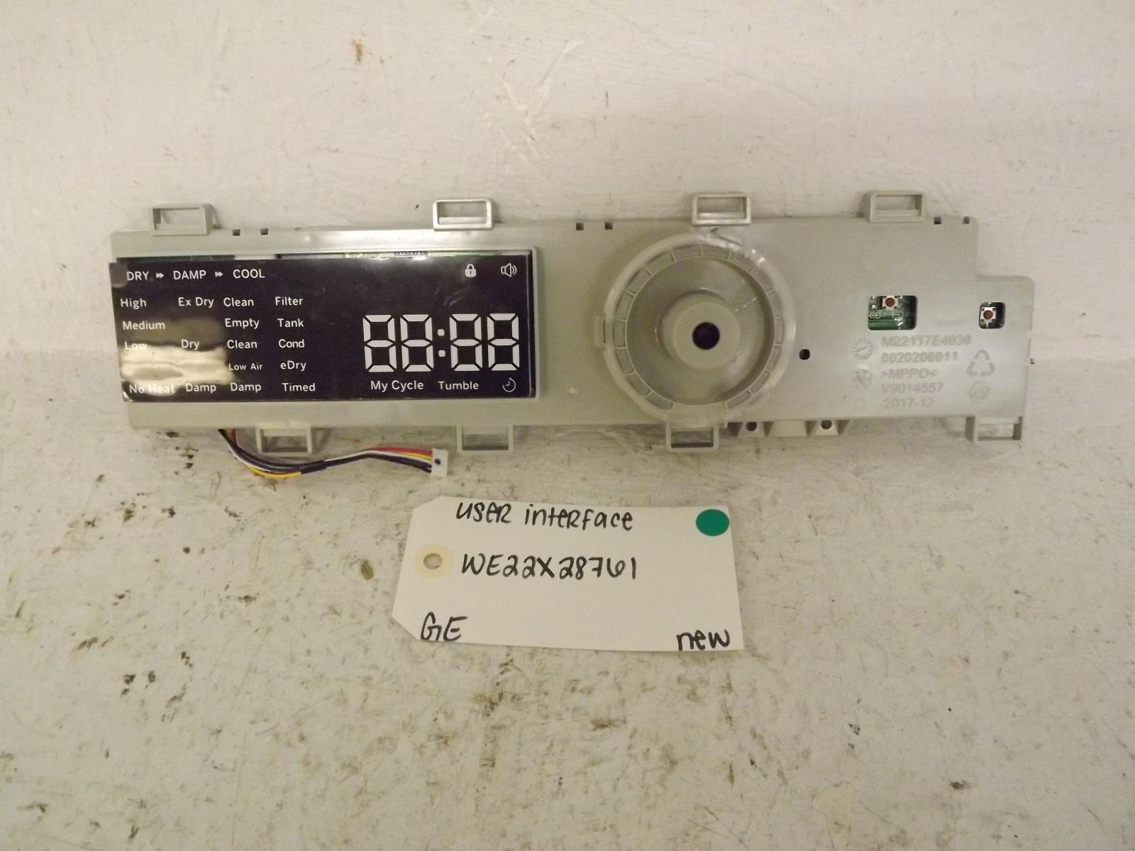 GE Dryer WE22X28761 User Interface New