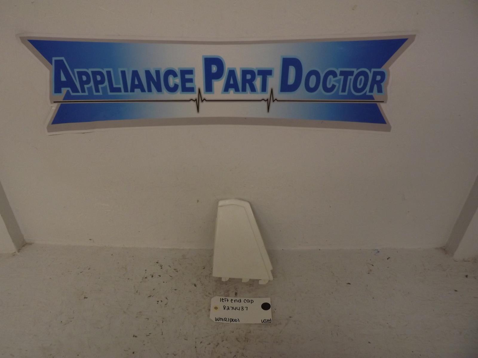 Whirlpool Washer 8274437 Left End Cap Used