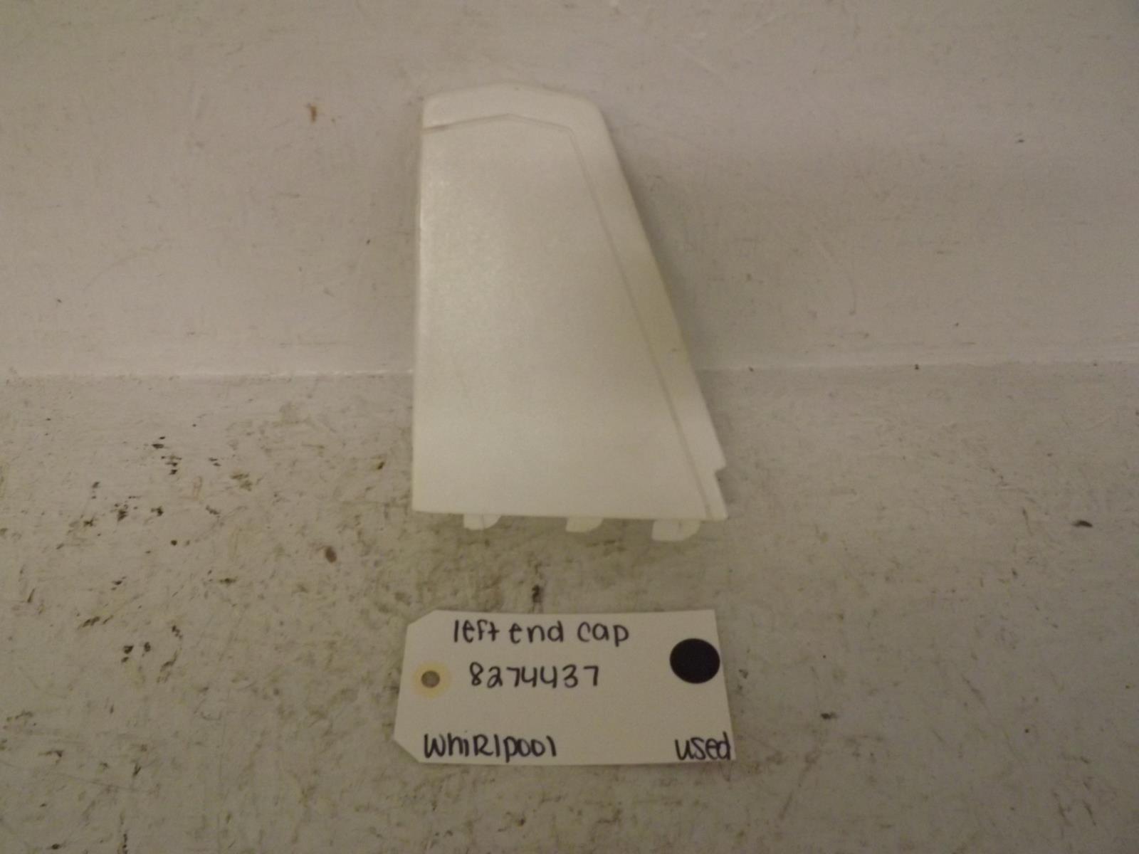 Whirlpool Washer 8274437 Left End Cap Used