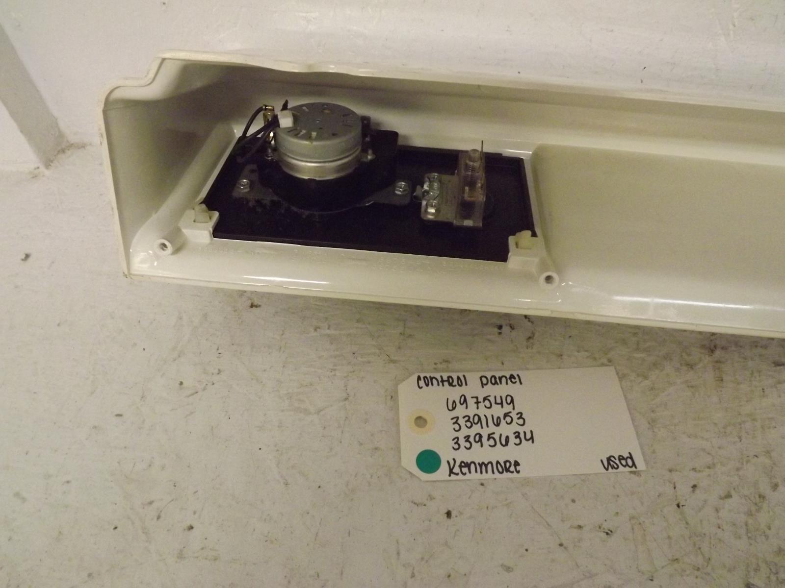 Kenmore Dryer 697549 3391653 3395634 Control Panel Used