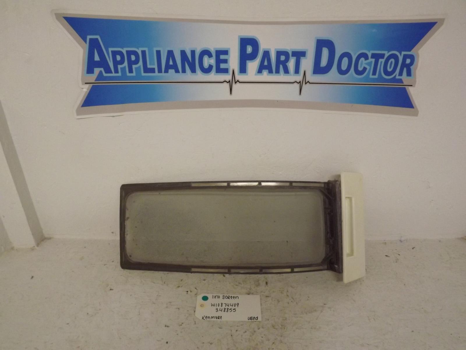 Kenmore Dryer W10874409 348855 Lint Screen Used