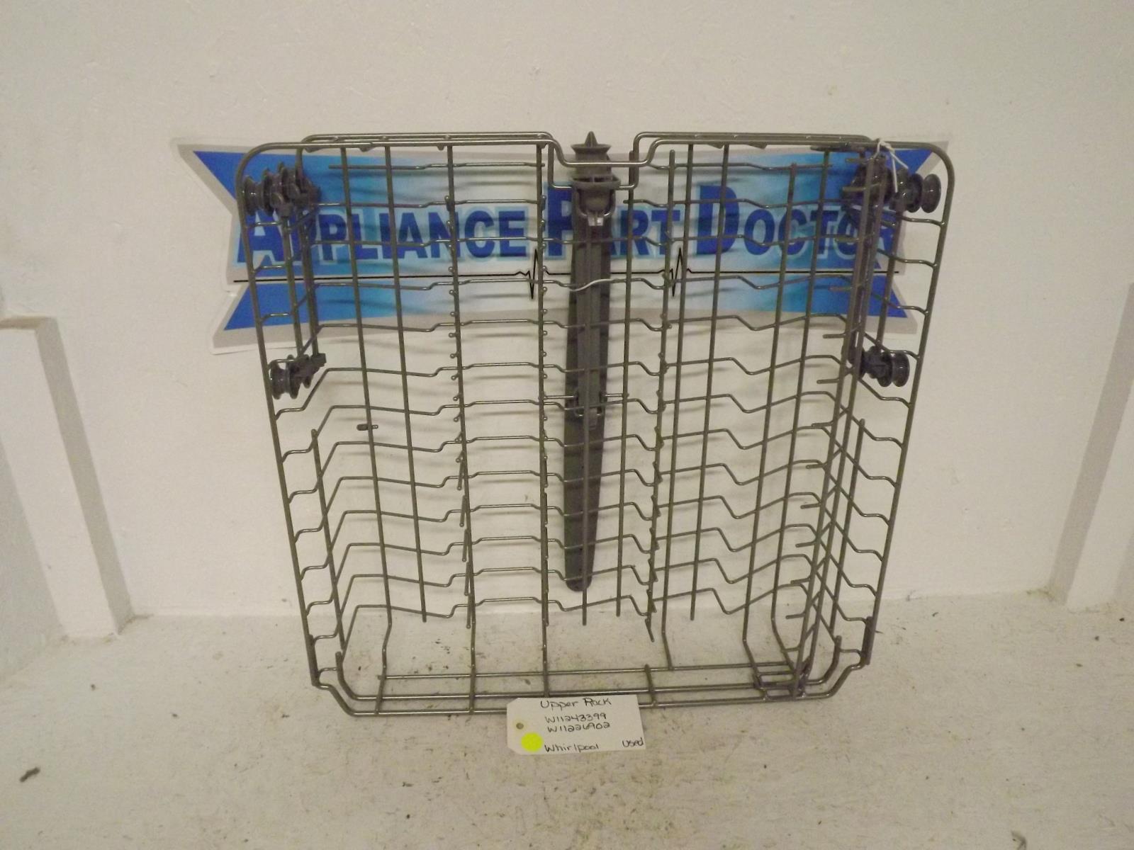Whirlpool Dishwasher W11243399  W11226902 Upper Rack Used