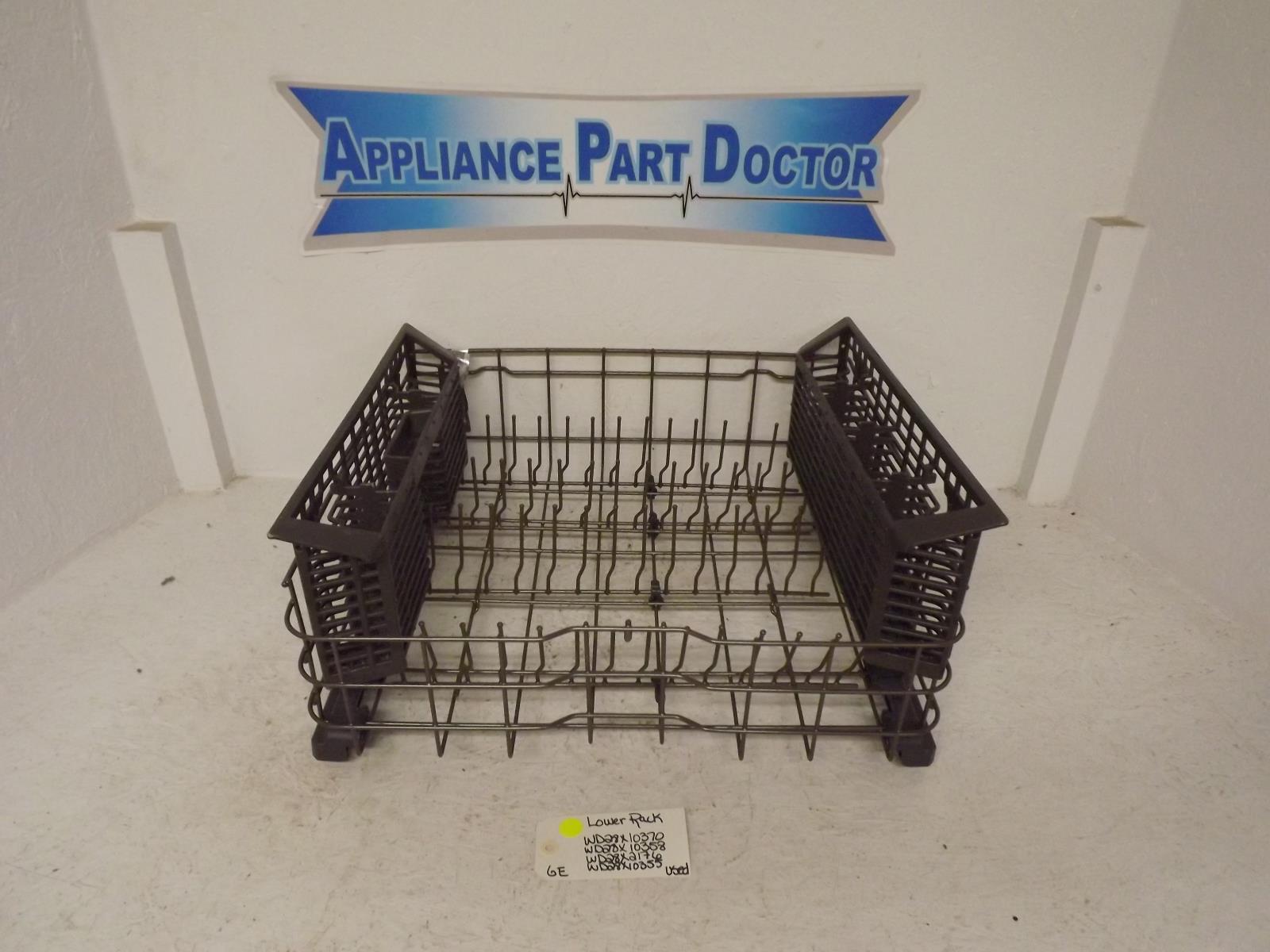 GE Dishwasher WD28X10370 WD28X10358 WD28X21756 WD28X10355 Lower Rack Used