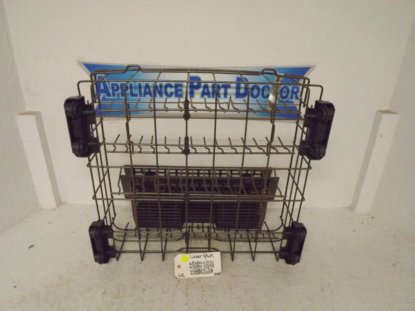 GE Dishwasher WD28X10370 WD28X10358 WD28X21756 WD28X10355 Lower Rack Used