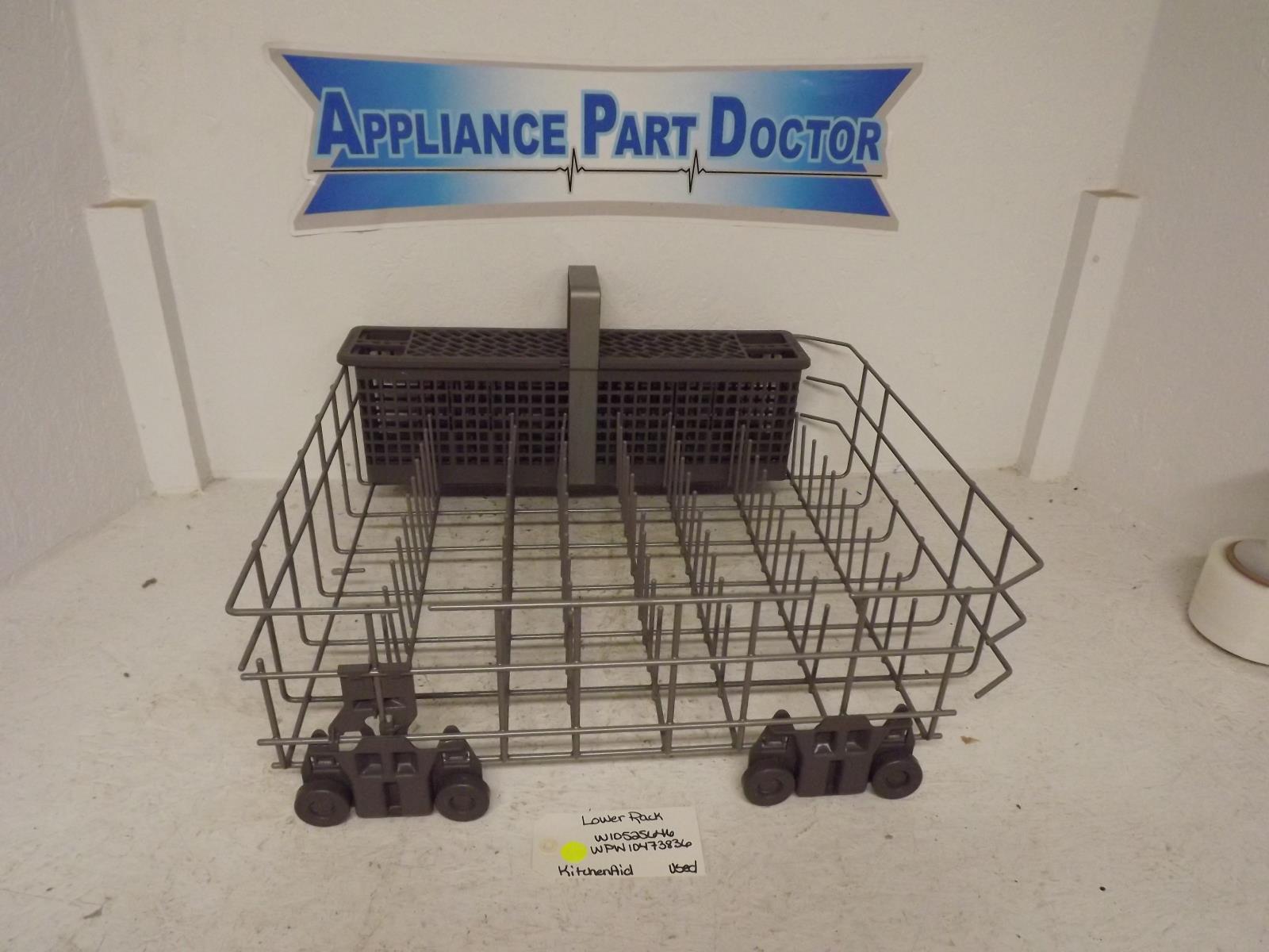 KitchenAid Dishwasher W10525646  WPW10473836  Lower Rack Used