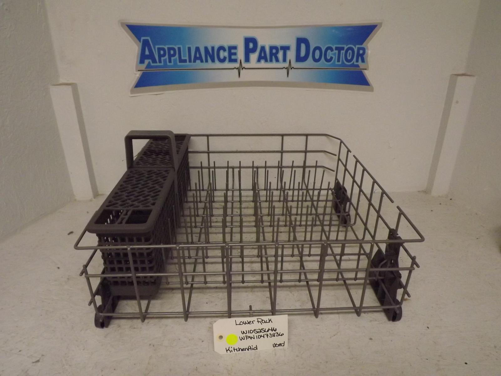 KitchenAid Dishwasher W10525646  WPW10473836  Lower Rack Used