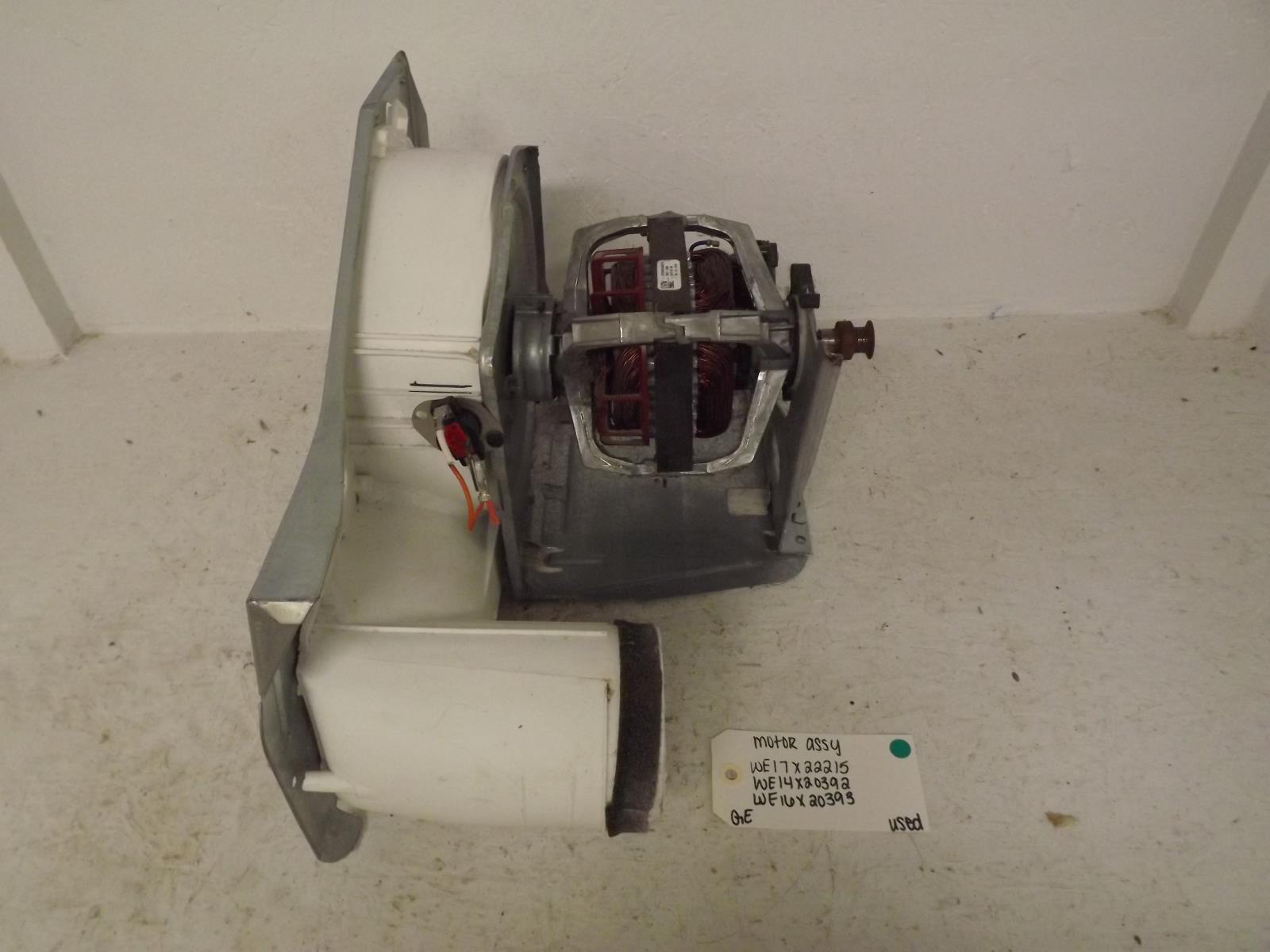 GE Dryer WE17X22215 WE14X20392 WE16X20393 Motor Assembly Used