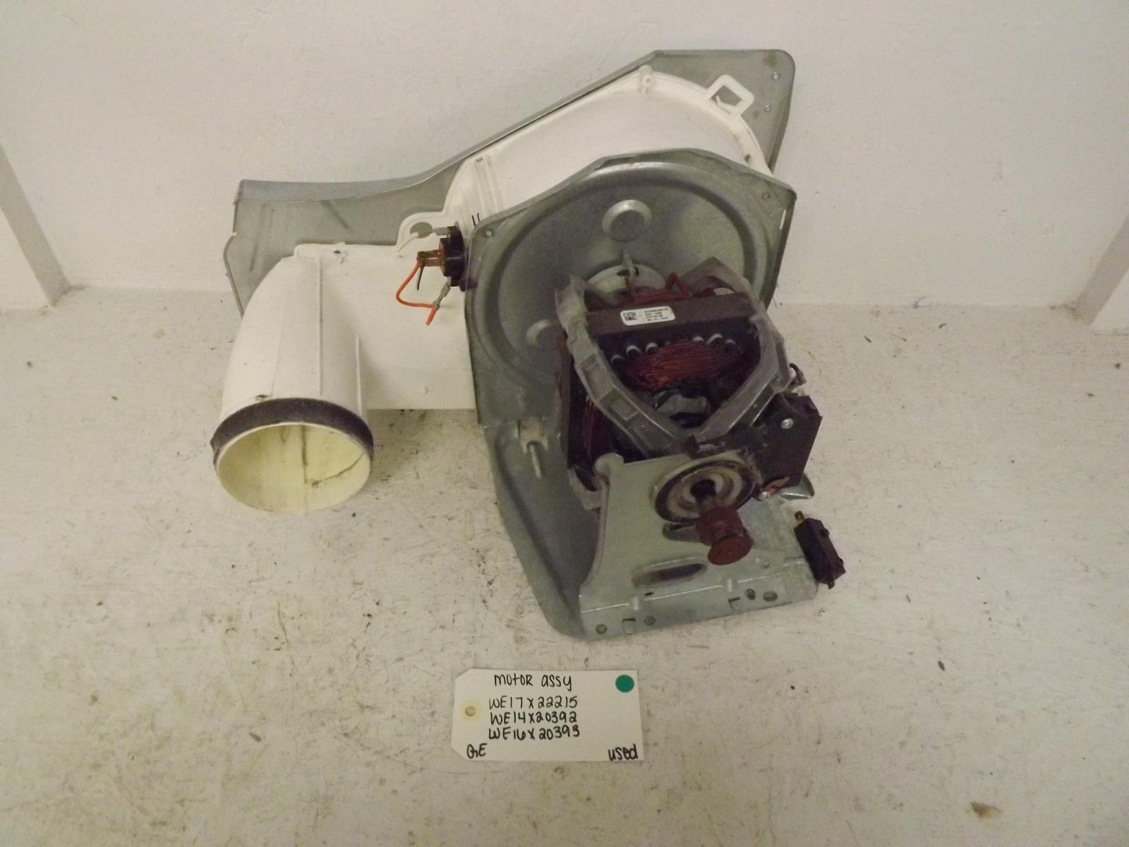 GE Dryer WE17X22215 WE14X20392 WE16X20393 Motor Assembly Used