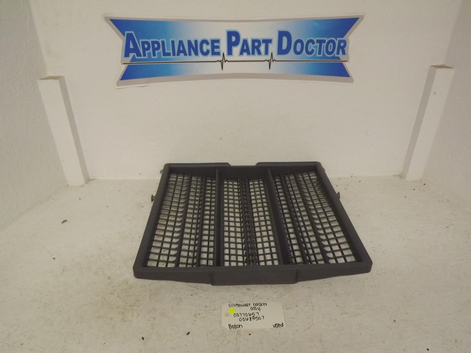 Bosch Dishwasher 00770657 00689507 Silverware Basket Assembly Used