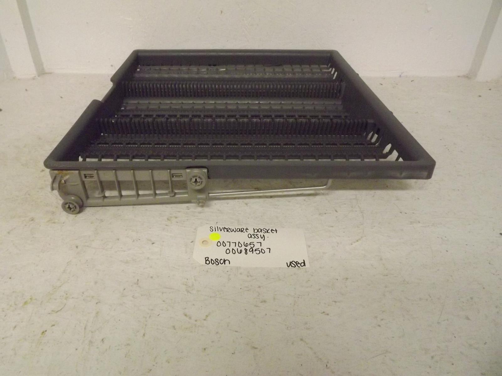 Bosch Dishwasher 00770657 00689507 Silverware Basket Assembly Used