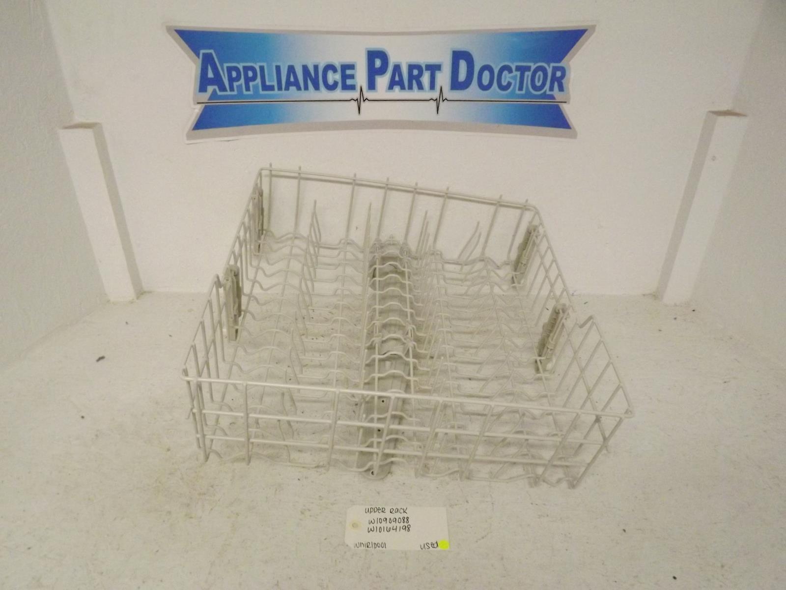 Whirlpool Dishwasher W10909088 W10164198 Upper Rack Used