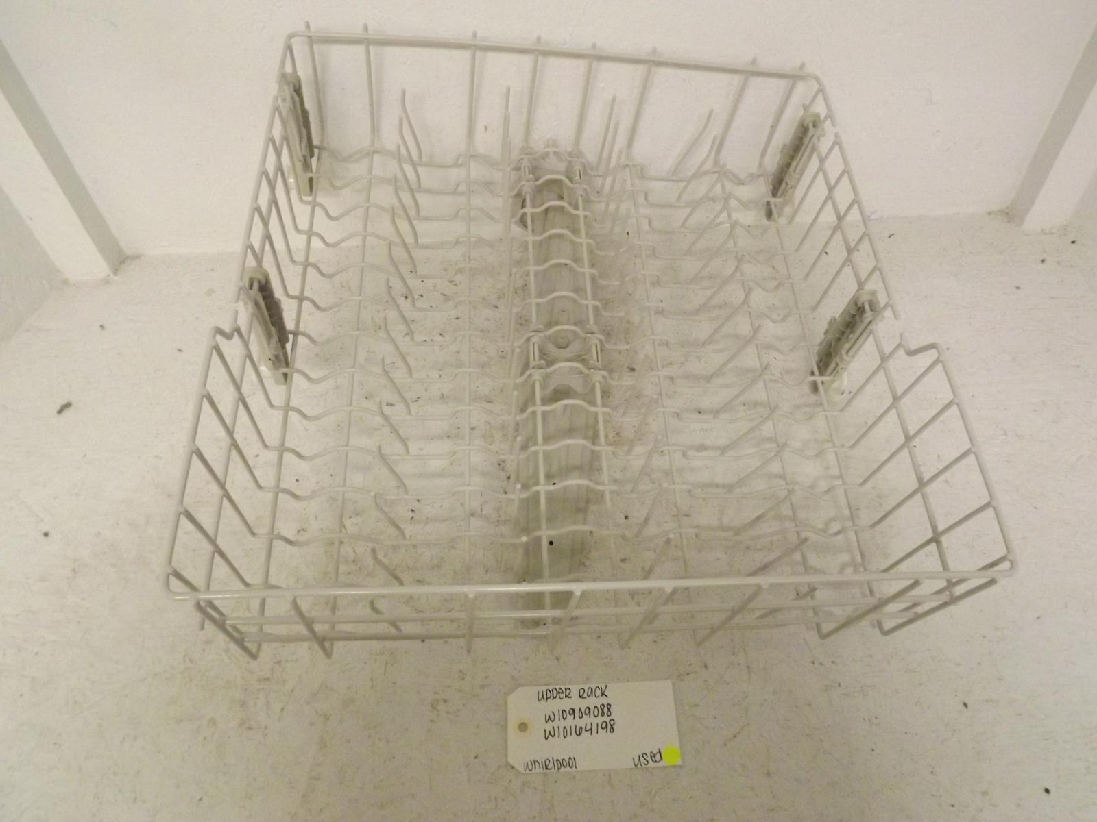 Whirlpool Dishwasher W10909088 W10164198 Upper Rack Used
