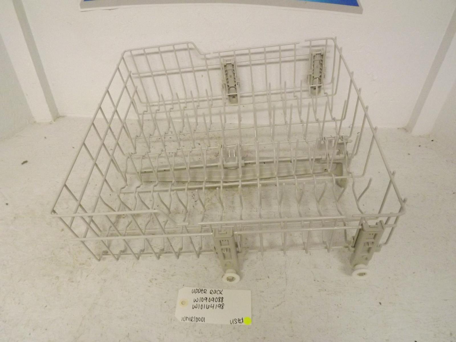 Whirlpool Dishwasher W10909088 W10164198 Upper Rack Used