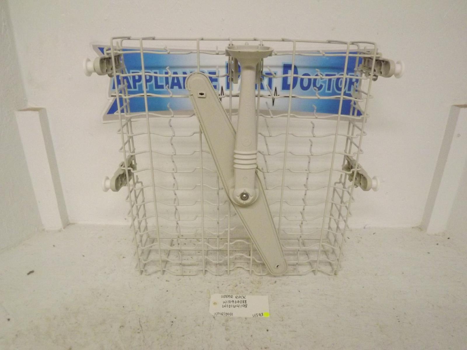 Whirlpool Dishwasher W10909088 W10164198 Upper Rack Used
