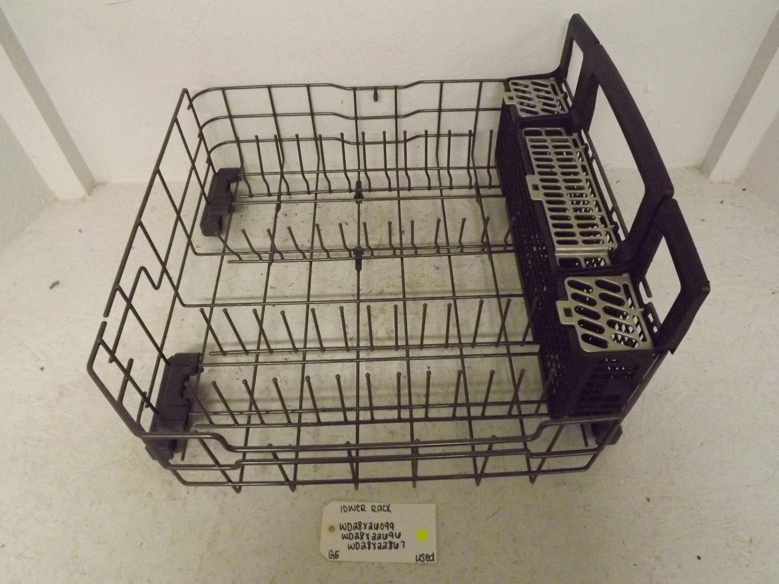 GE Dishwasher WD28X26099 WD28X22696 WD28X22867 Lower Rack Used